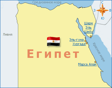 карта египта