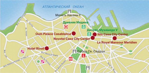 карта Касабланки